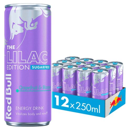 Red Bull The Lilac Edition - Grapefruit and Blossom Sugar Free Energy Drink Price Marked Multipack, 12 x 250 ml